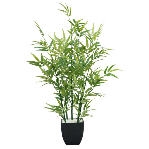 Bayou Breeze Artificial Bamboo Tree in Planter & Reviews Wayfair
